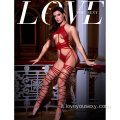 OsUsi di linga sexy di lingerie rossa